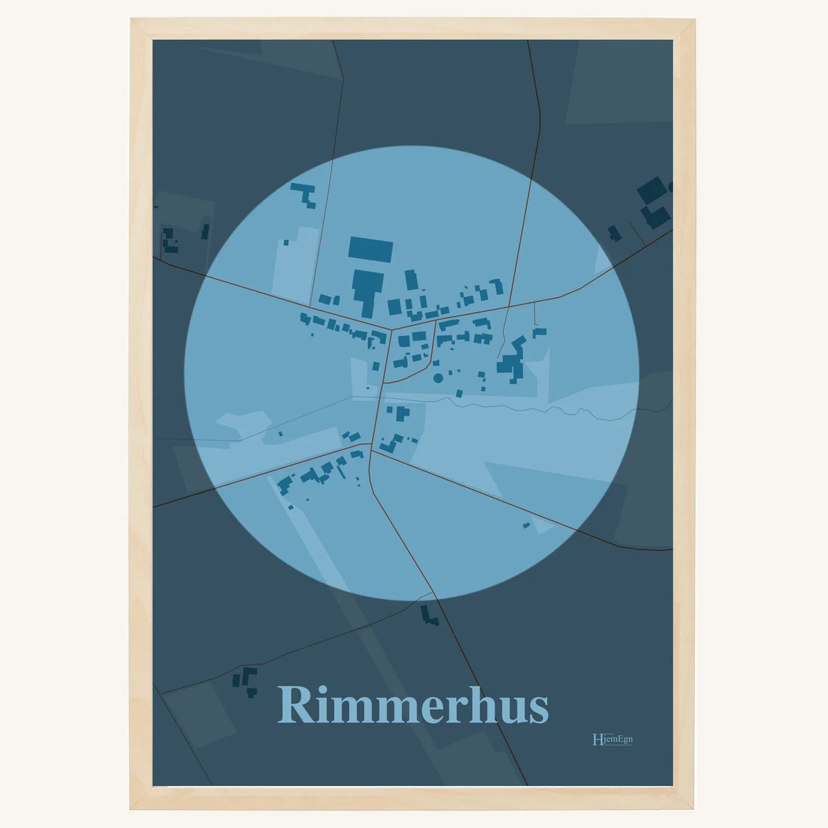 Rimmerhus plakat – Centrum 2026 – Lys pastel blå