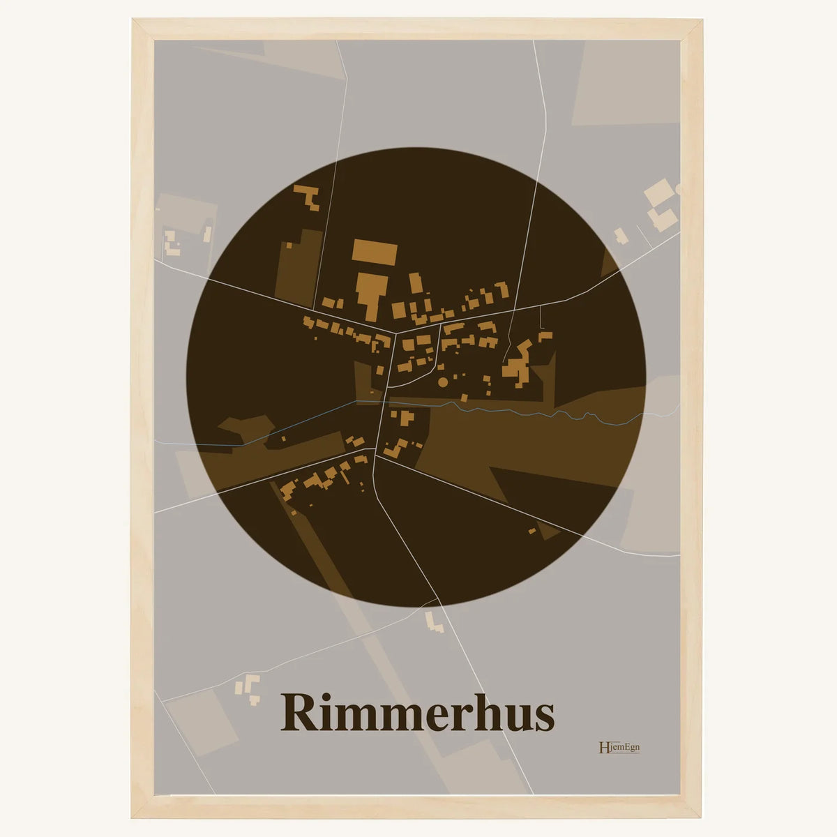 Rimmerhus plakat – Centrum 2026 – Mørk brun
