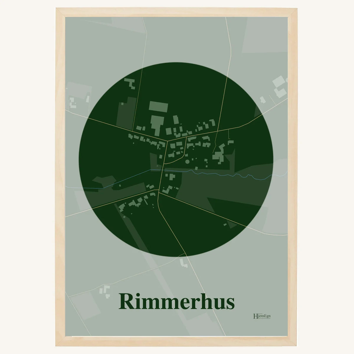 Rimmerhus plakat – Centrum 2026 – Mørk grøn