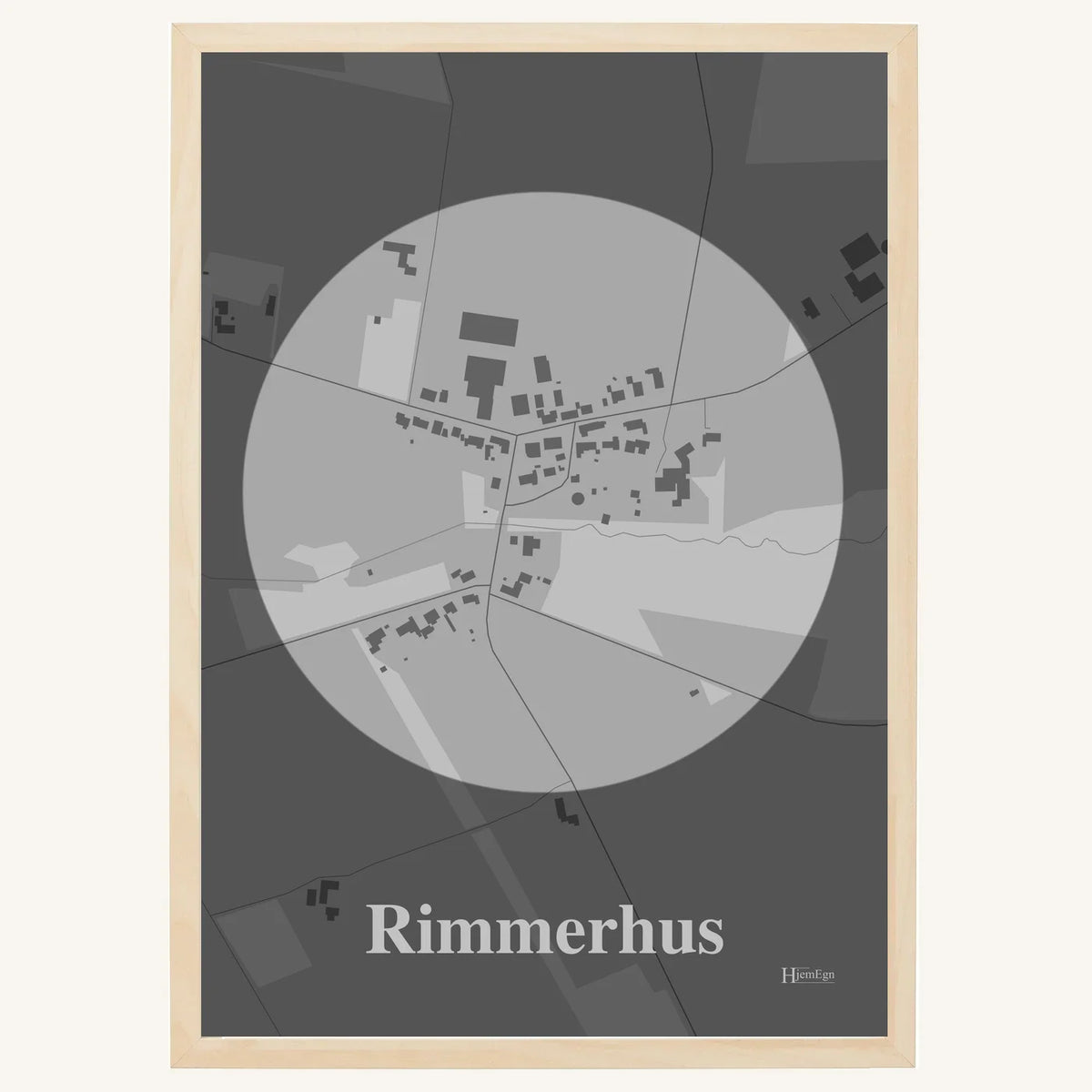 Rimmerhus plakat – Centrum 2026 – Lys pastel grå