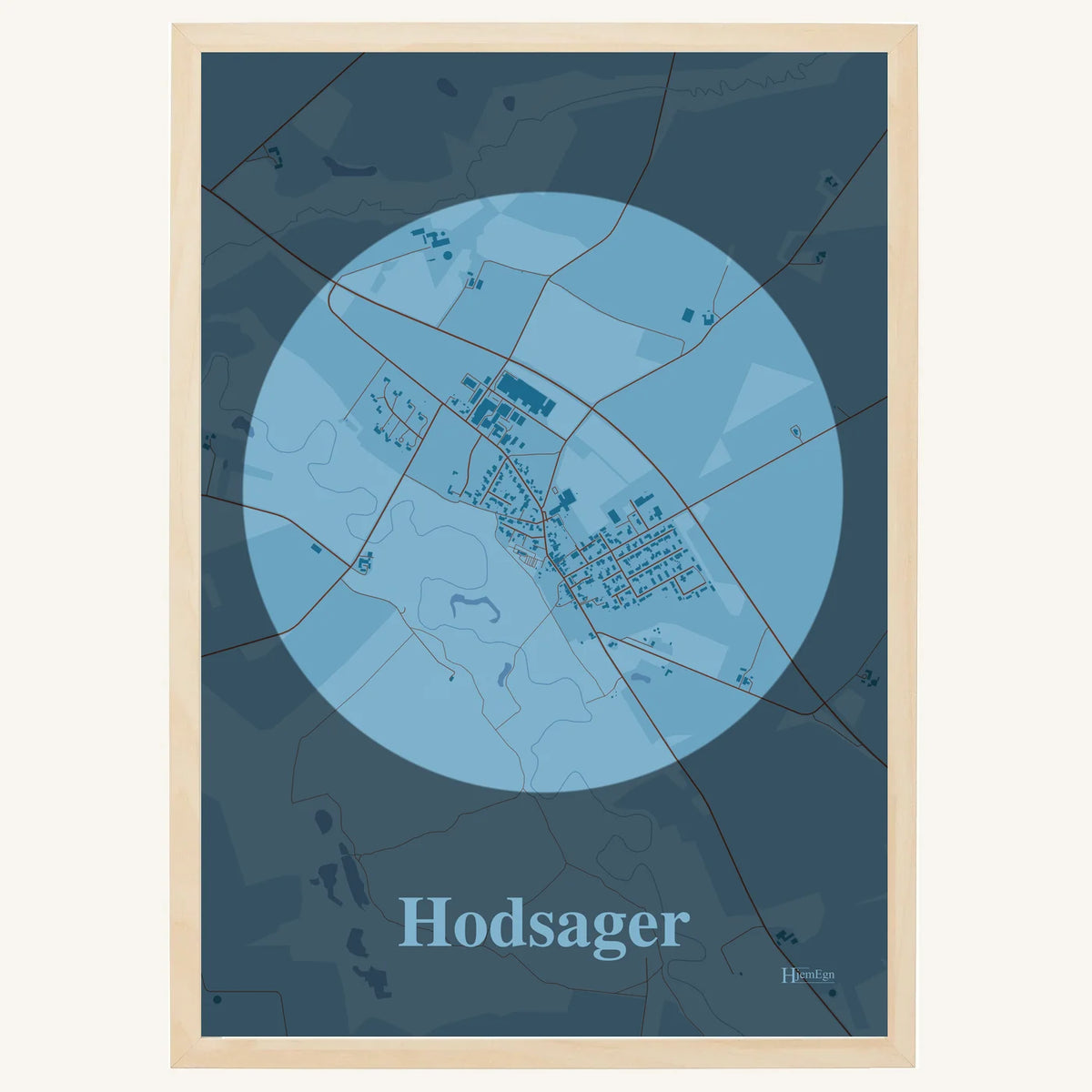 Hodsager plakat – Centrum 2026 – Lys pastel blå