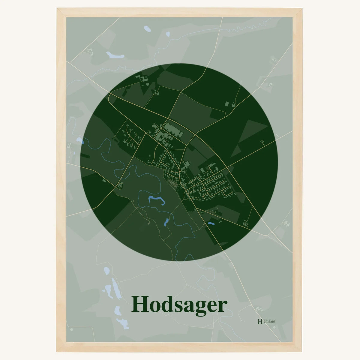 Hodsager plakat – Centrum 2026 – Mørk grøn