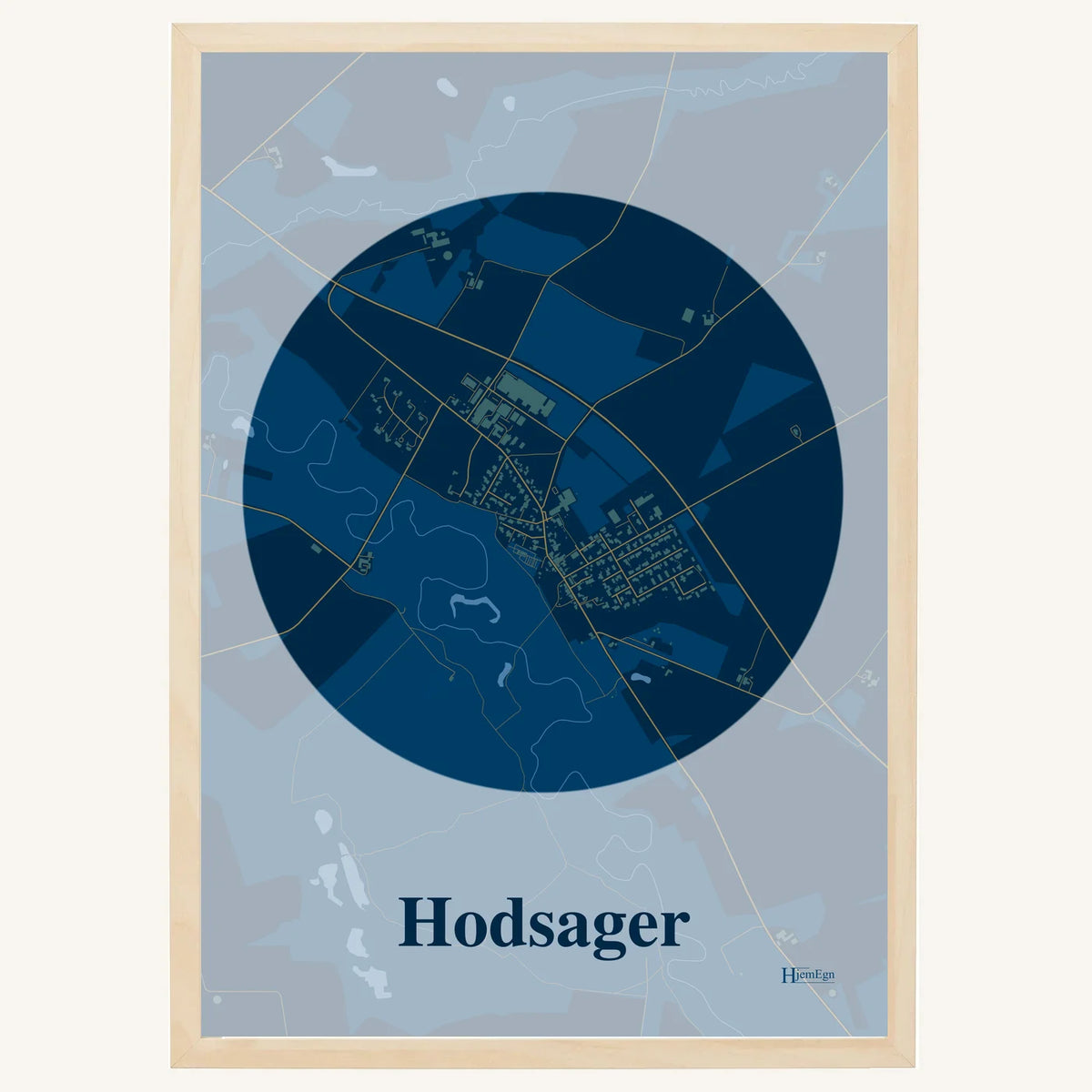 Hodsager plakat – Centrum 2026 – Mørk blå