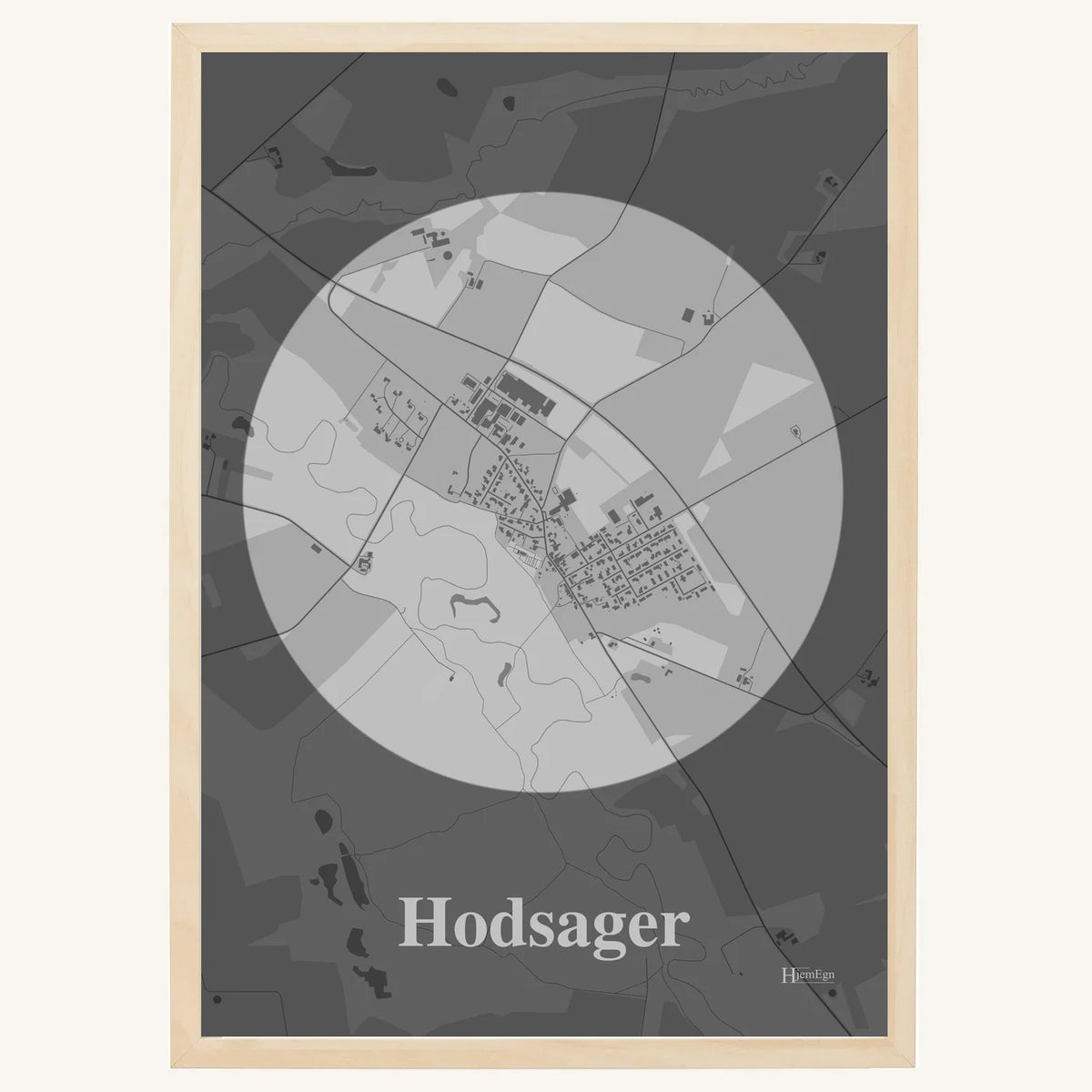 Hodsager plakat – Centrum 2026 – Lys pastel grå