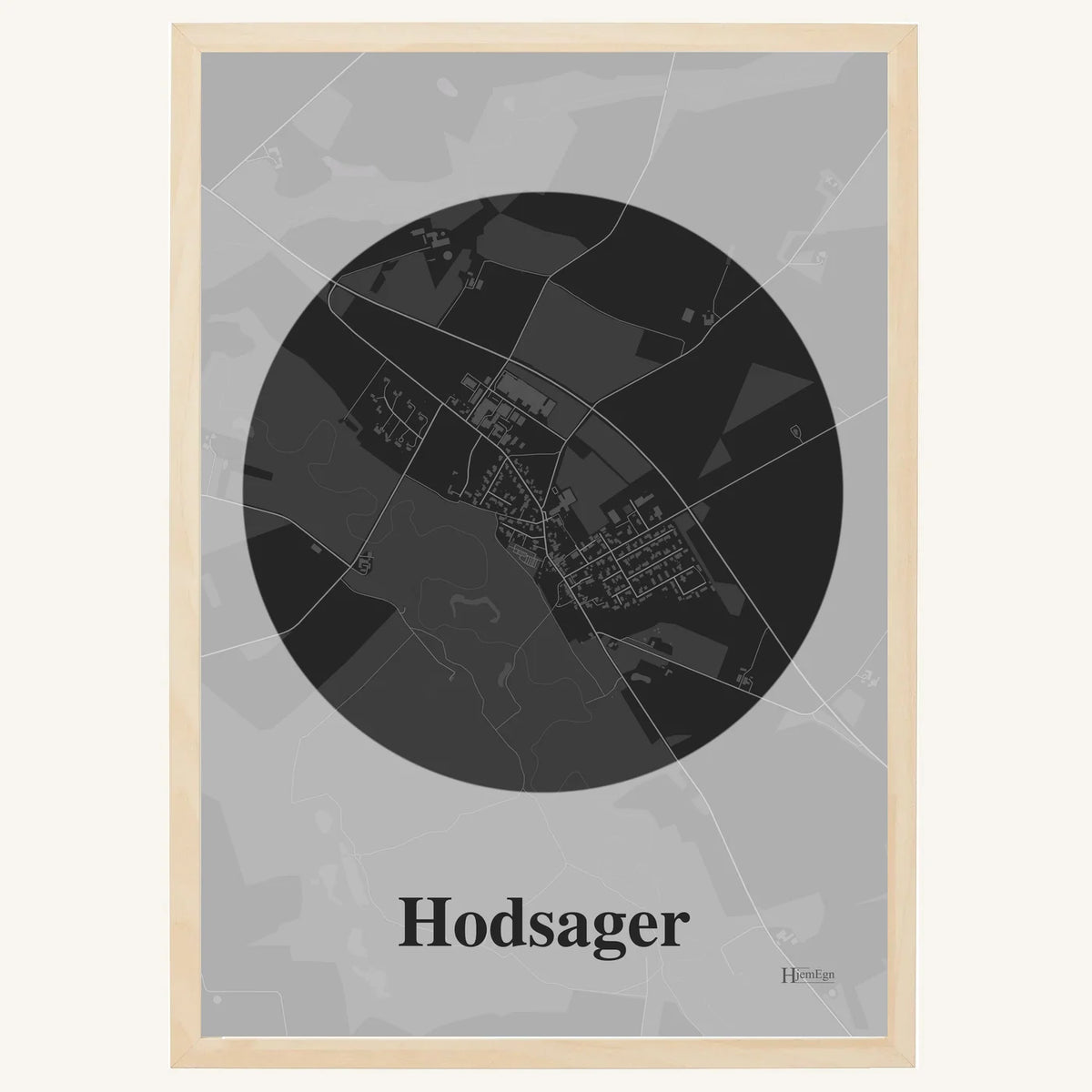 Hodsager plakat – Centrum 2026 – Mørk grå