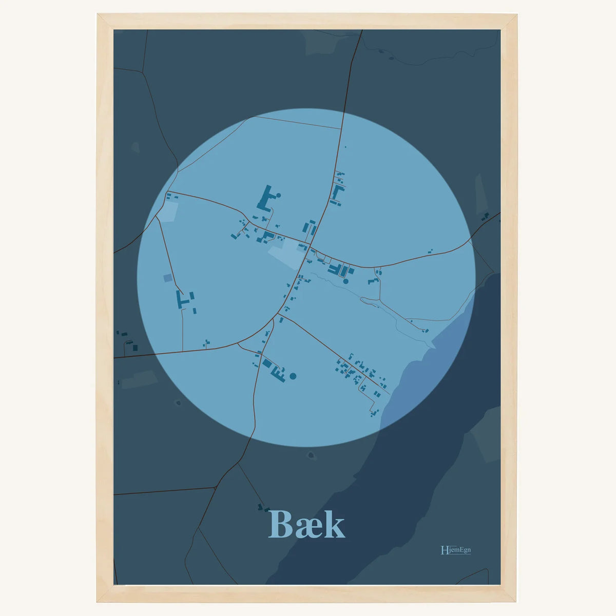 Bæk plakat – Centrum 2026 – Lys pastel blå