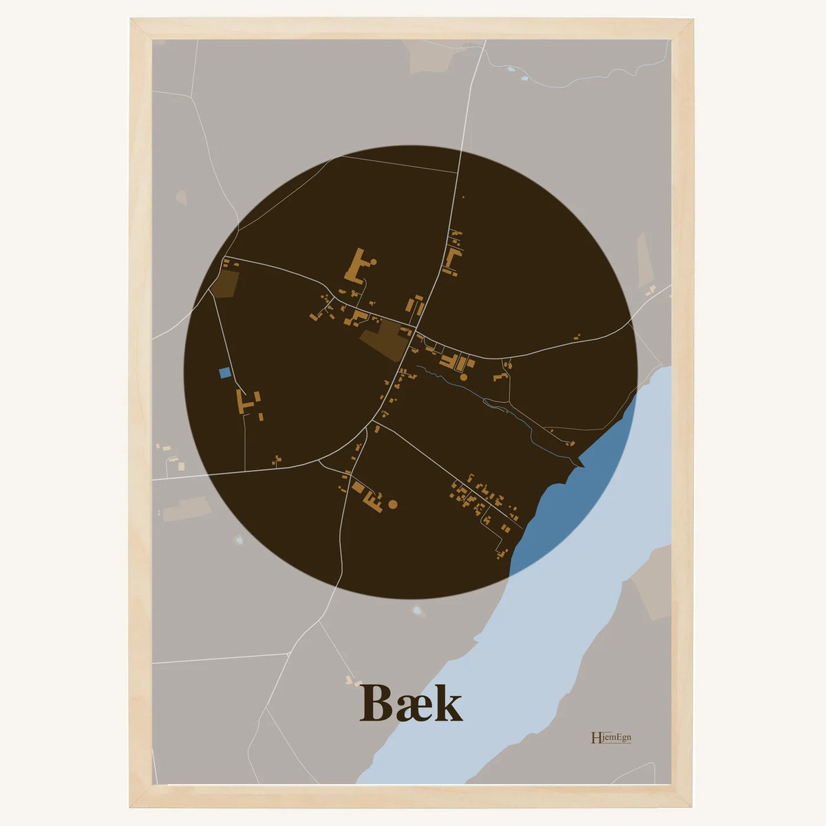 Bæk plakat – Centrum 2026 – Mørk brun