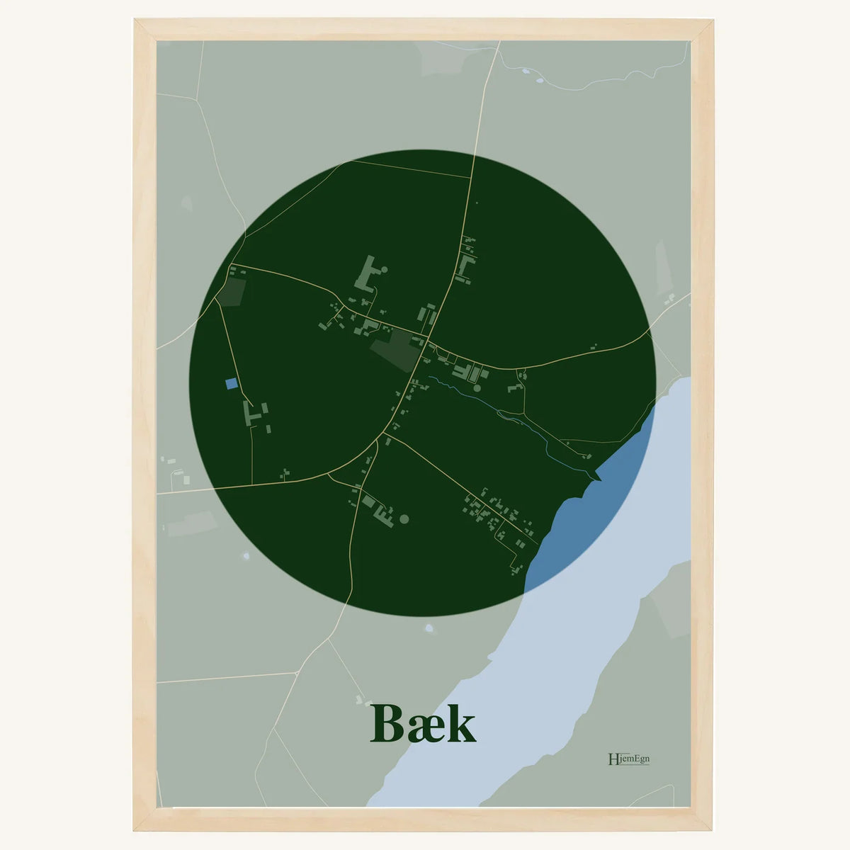 Bæk plakat – Centrum 2026 – Mørk grøn