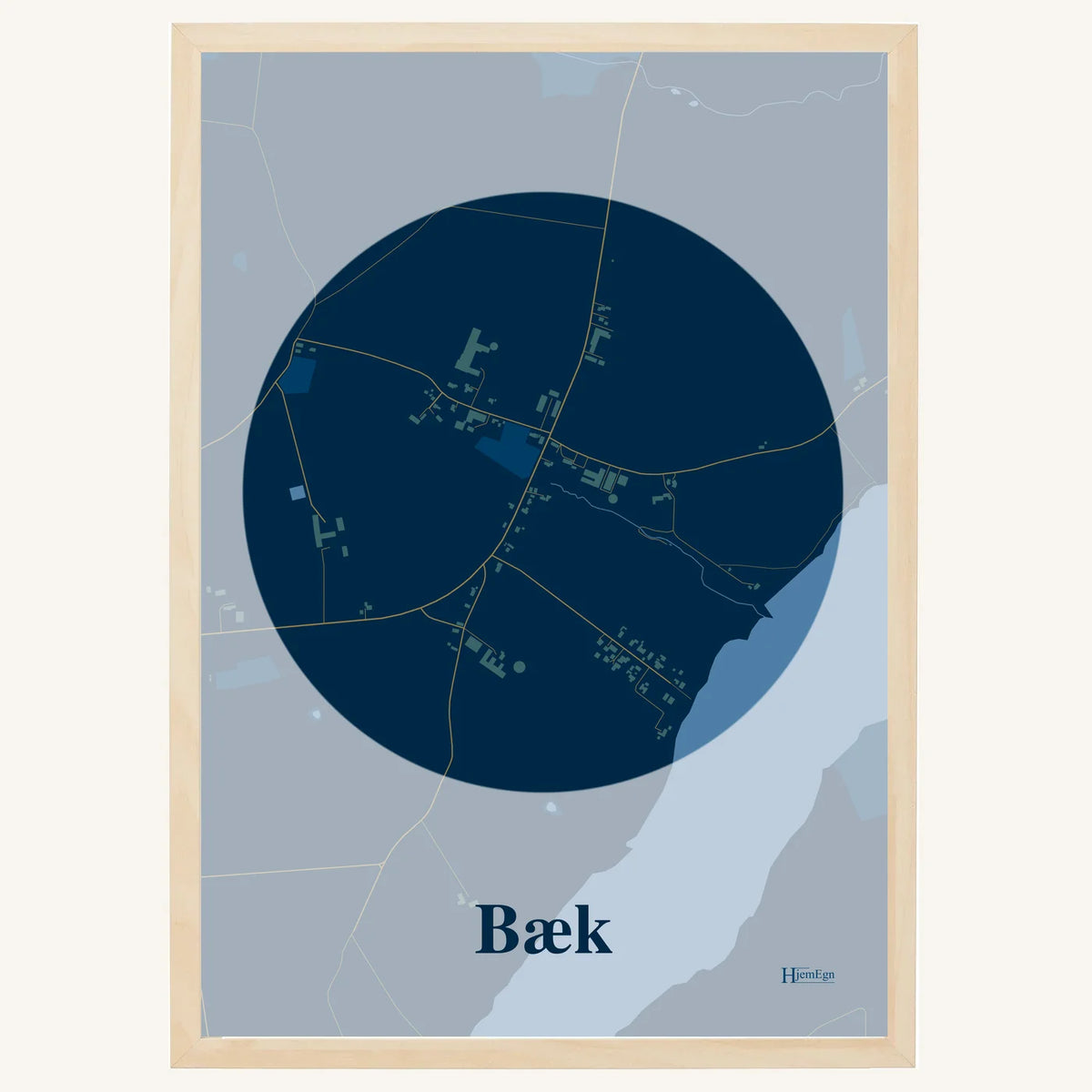 Bæk plakat – Centrum 2026 – Mørk blå
