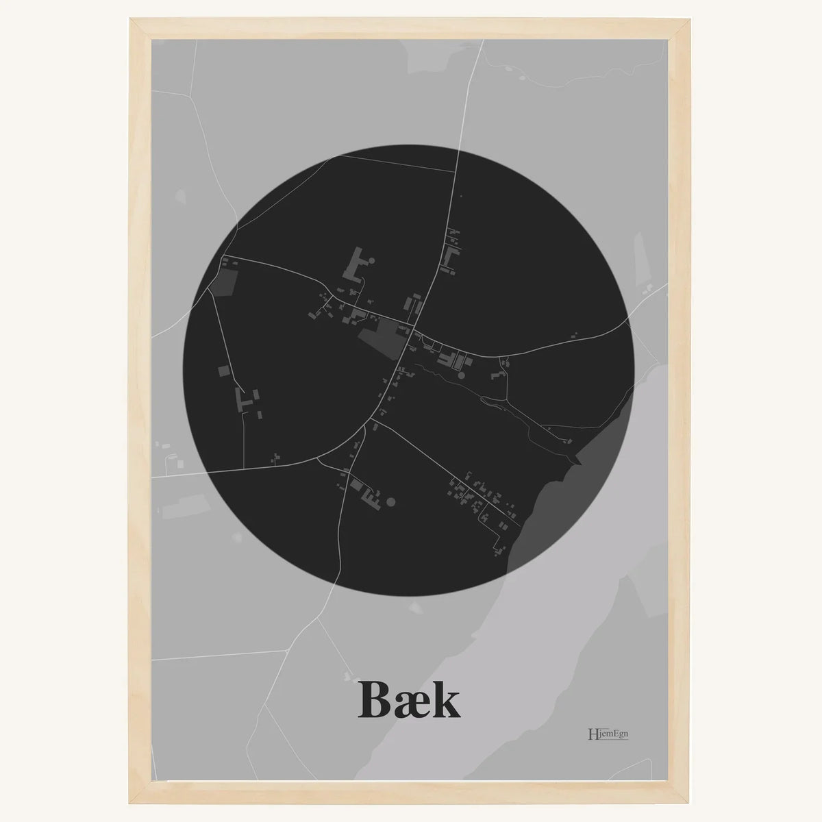 Bæk plakat – Centrum 2026 – Mørk grå