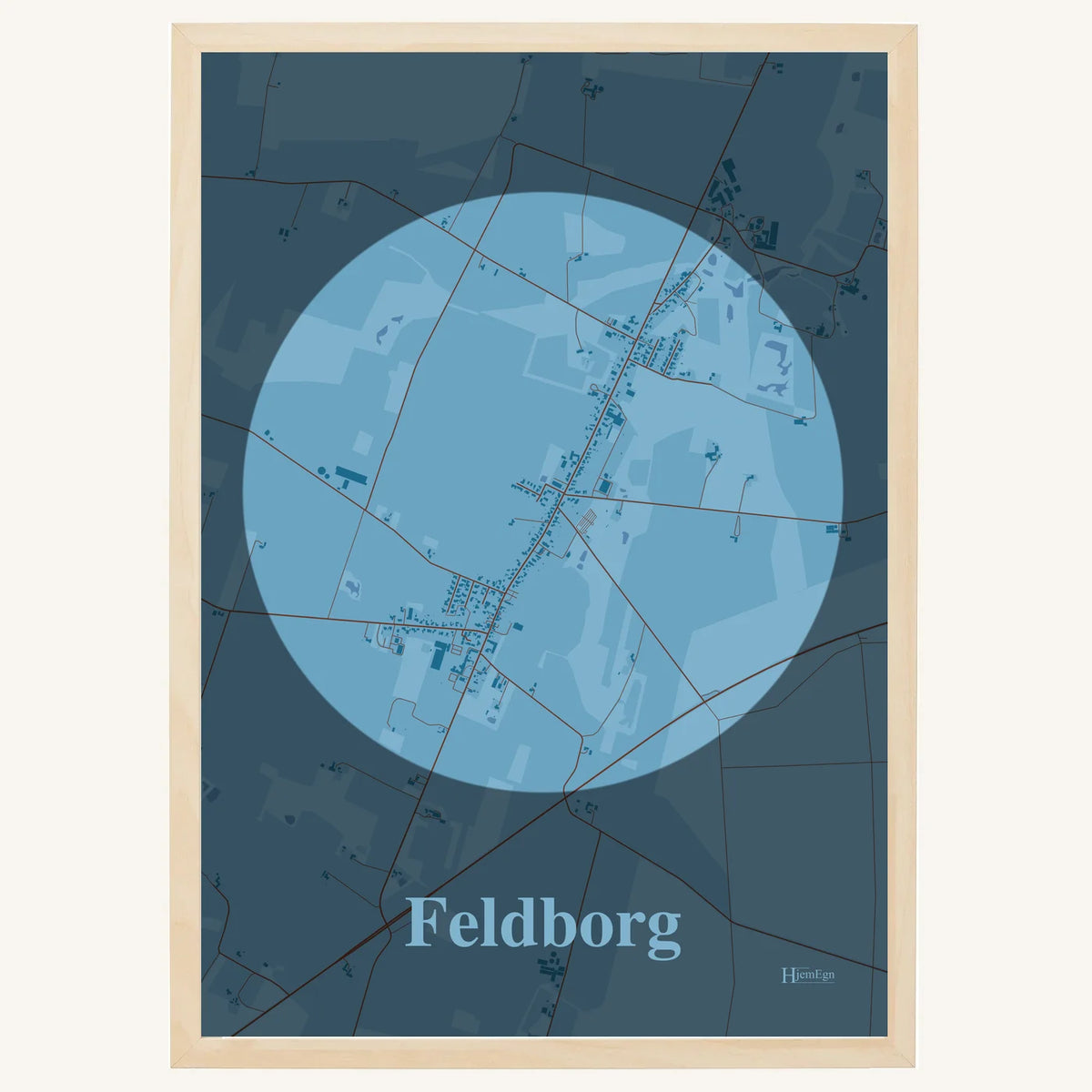 Feldborg plakat – Centrum 2026 – Lys pastel blå