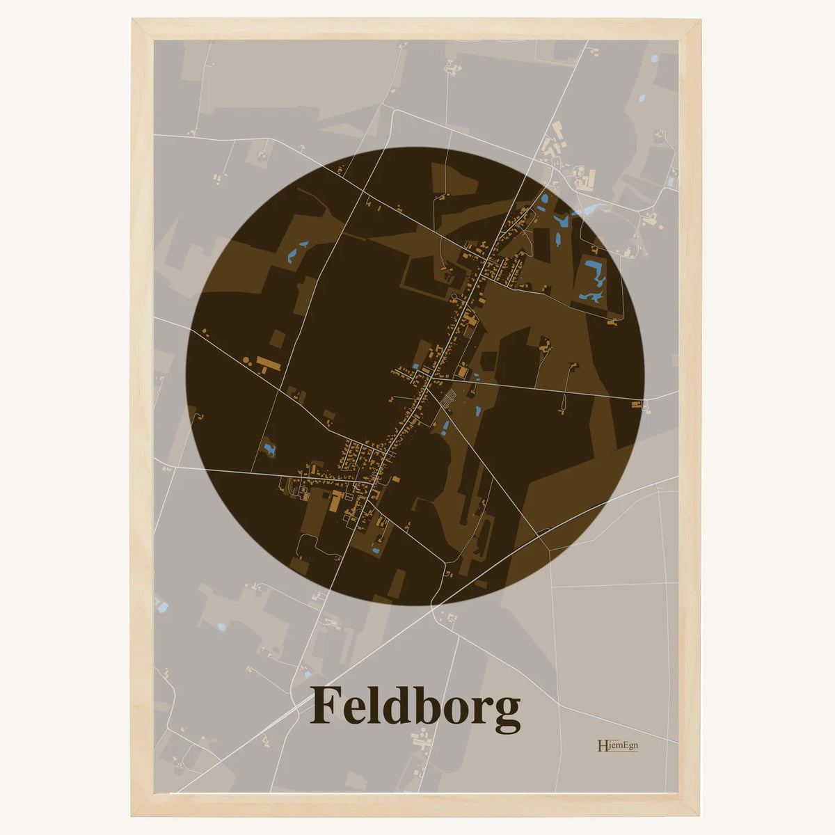 Feldborg plakat – Centrum 2026 – Mørk brun