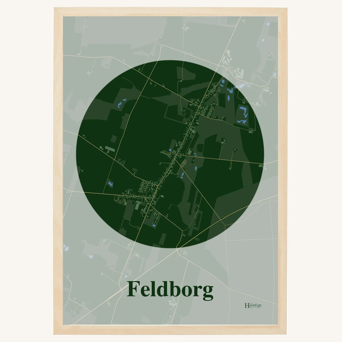 Feldborg plakat – Centrum 2026 – Mørk grøn