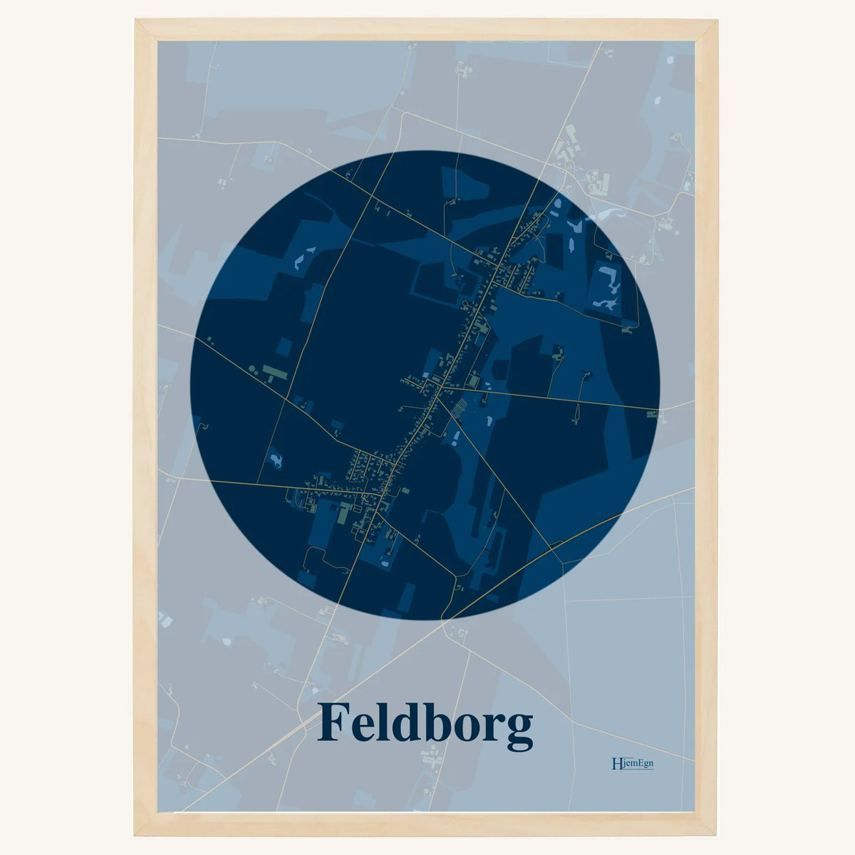 Feldborg plakat – Centrum 2026 – Mørk blå