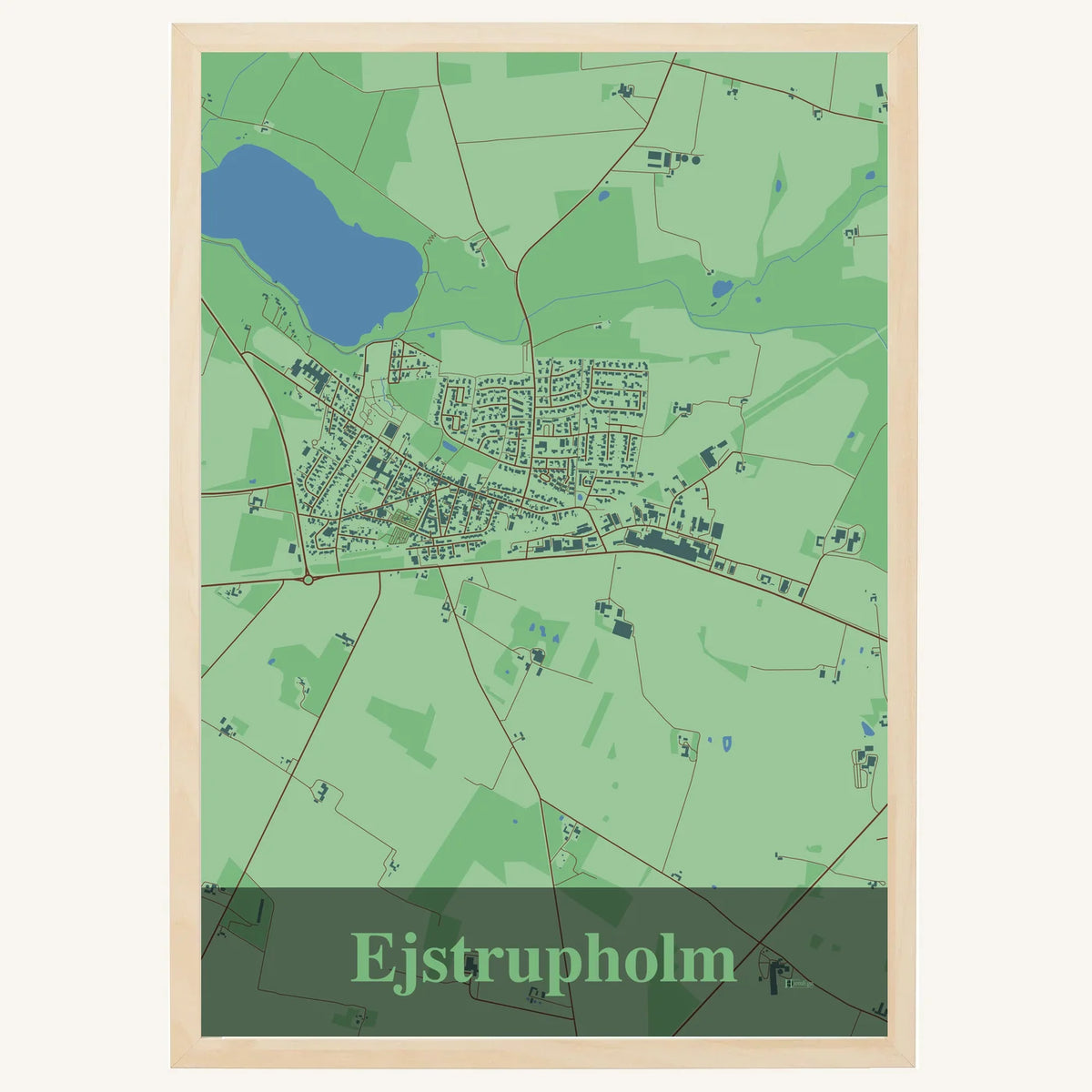 Ejstrupholm plakat – Firkantet 2026 – Lys pastel grøn