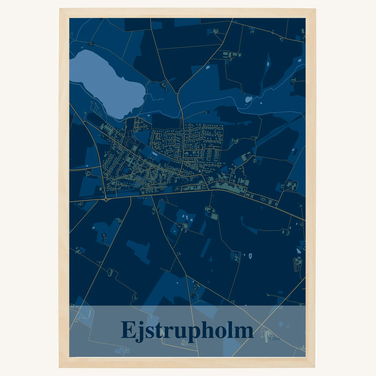 Ejstrupholm plakat – Firkantet 2026 – Mørk blå