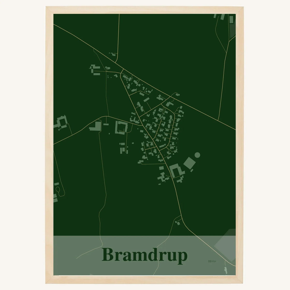 Bramdrup plakat – Firkantet 2026 – Mørk grøn