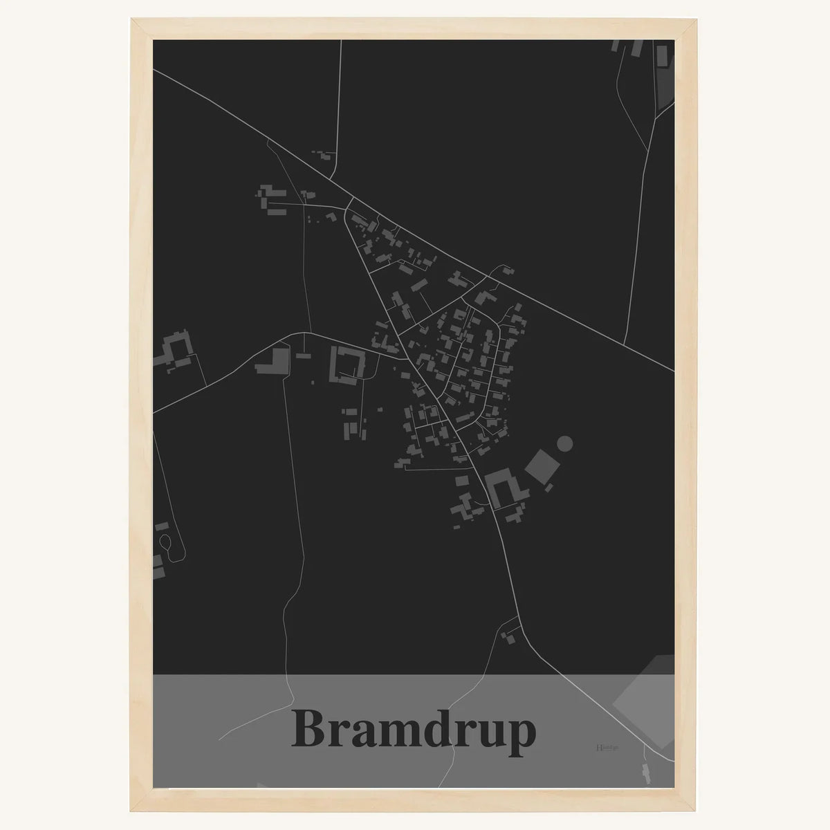 Bramdrup plakat – Firkantet 2026 – Mørk grå