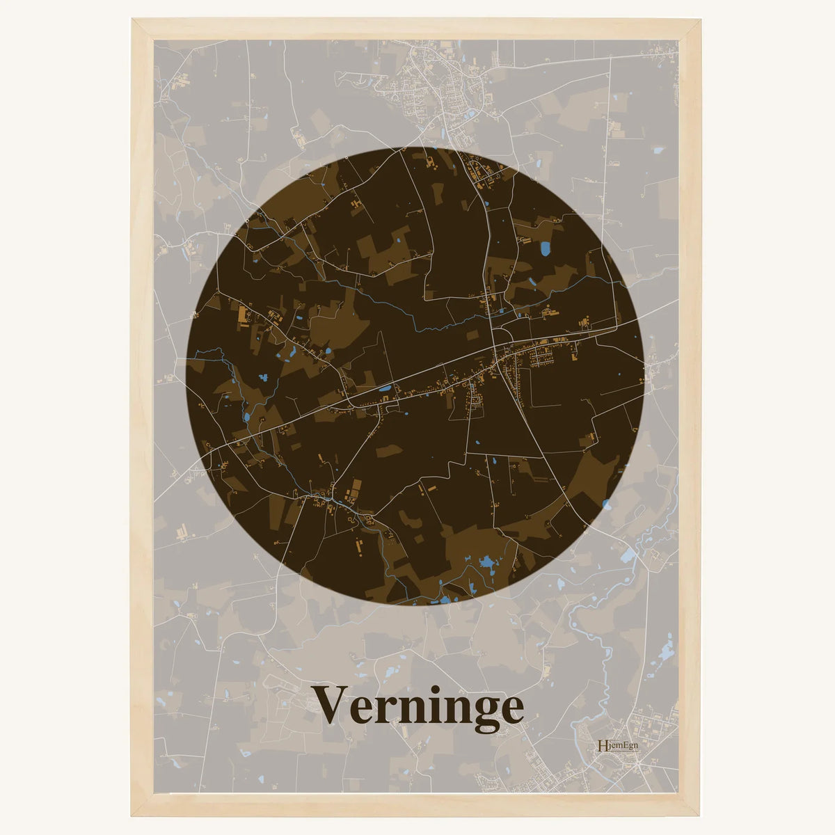 Verninge plakat – Centrum 2026 – Mørk brun