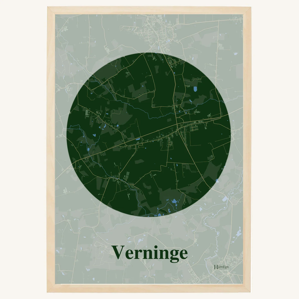 Verninge plakat – Centrum 2026 – Mørk grøn