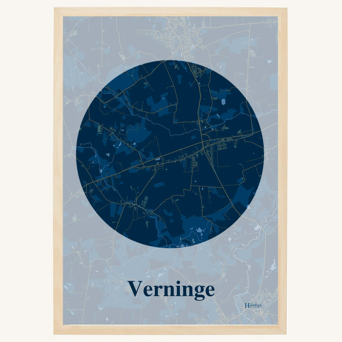 Verninge plakat – Centrum 2026 – Mørk blå