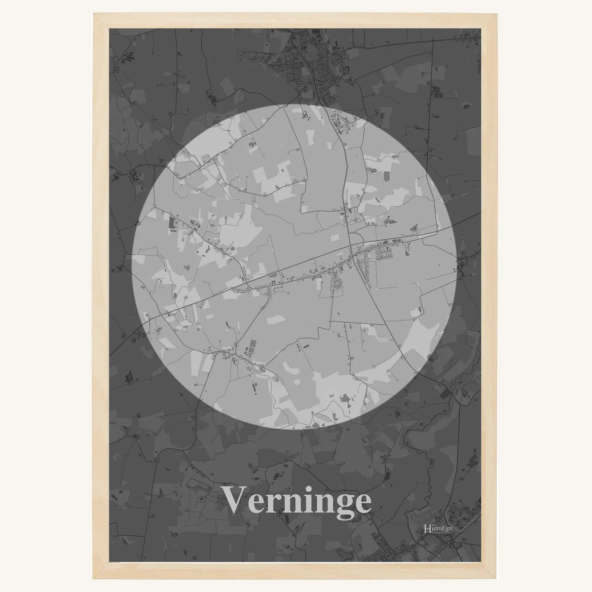Verninge plakat – Centrum 2026 – Lys pastel grå