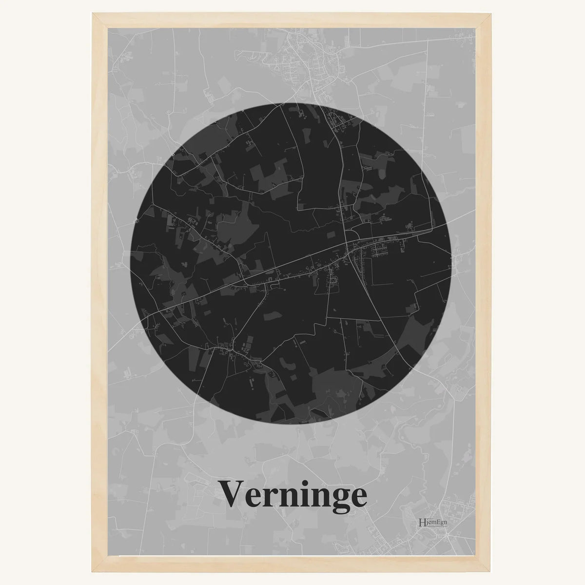 Verninge plakat – Centrum 2026 – Mørk grå