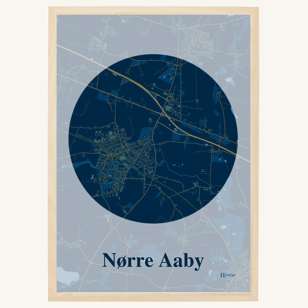 Nørre Aaby plakat – Centrum 2026 – Mørk blå