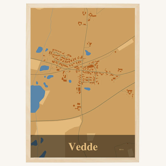 Vedde plakat – Firkantet 2026 – Lys pastel brun