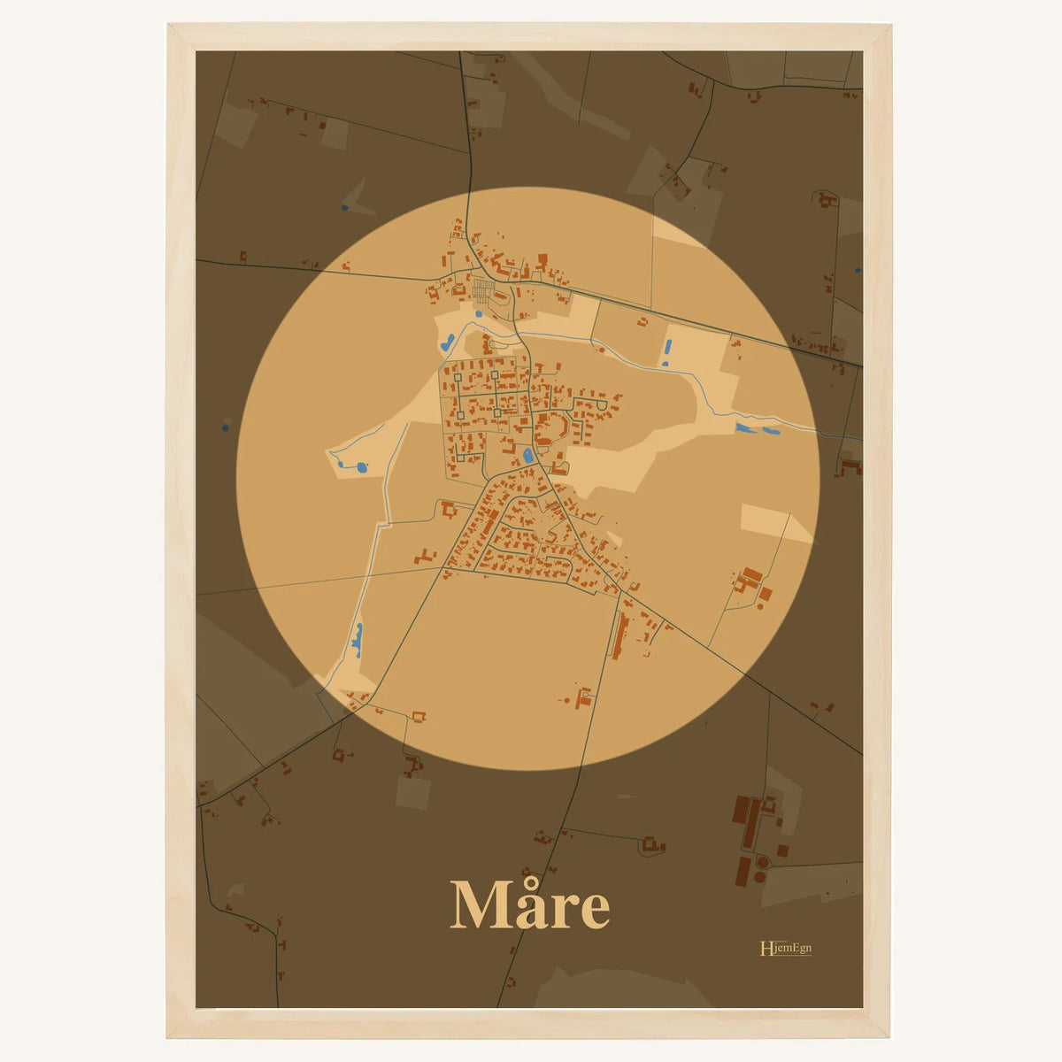 Måre plakat – Centrum 2026 – Lys pastel brun