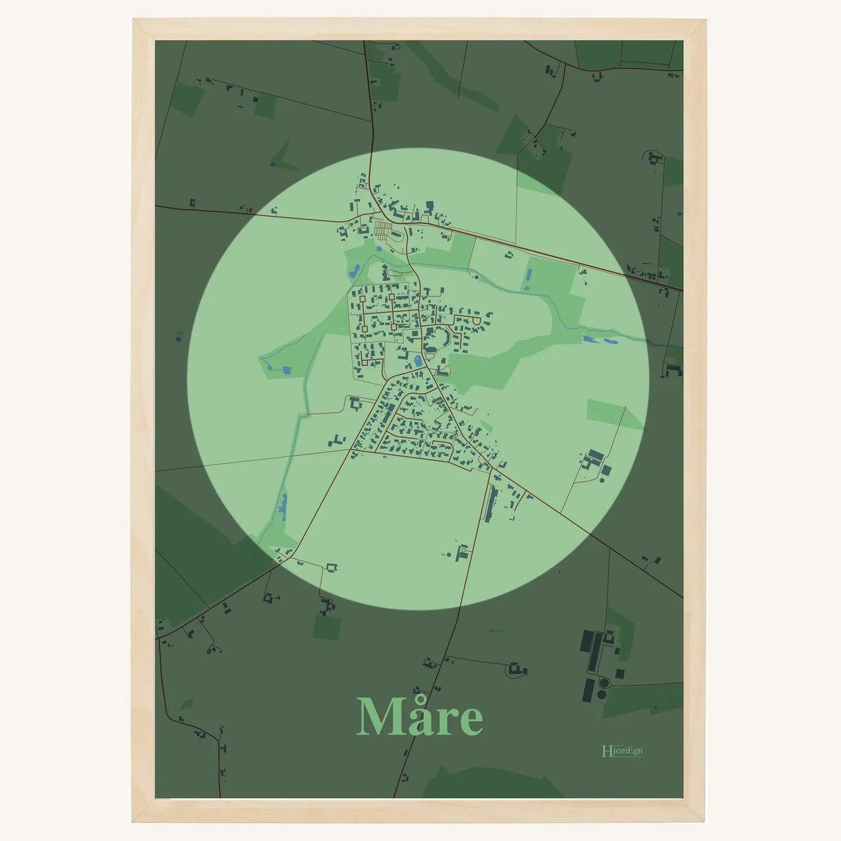 Måre plakat – Centrum 2026 – Lys pastel grøn