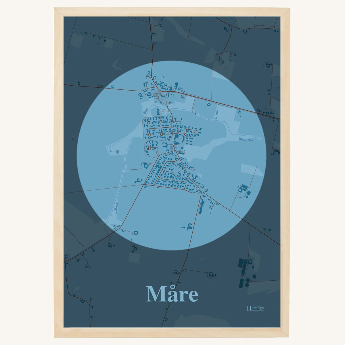 Måre plakat – Centrum 2026 – Lys pastel blå
