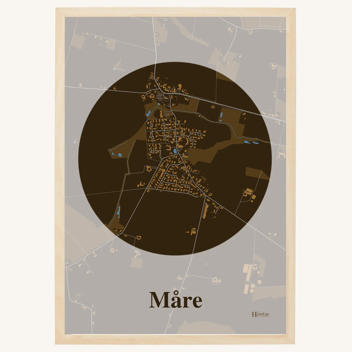 Måre plakat – Centrum 2026 – Mørk brun