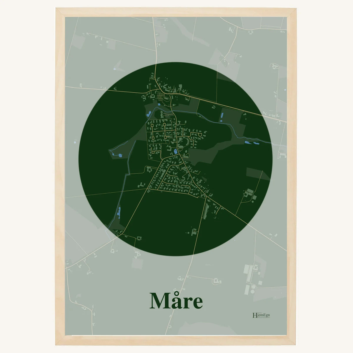 Måre plakat – Centrum 2026 – Mørk grøn