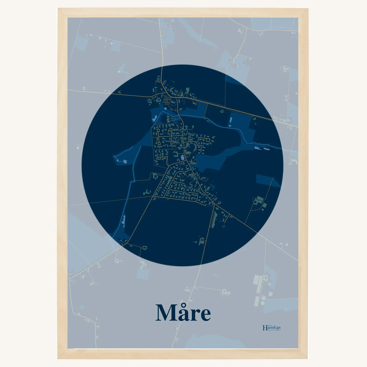 Måre plakat – Centrum 2026 – Mørk blå