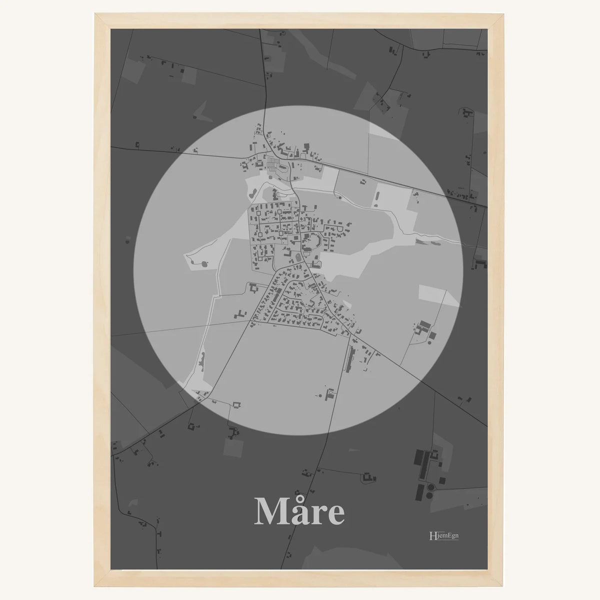 Måre plakat – Centrum 2026 – Lys pastel grå