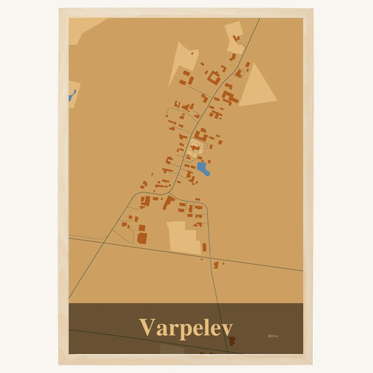 Varpelev plakat – Firkantet 2026 – Lys pastel brun