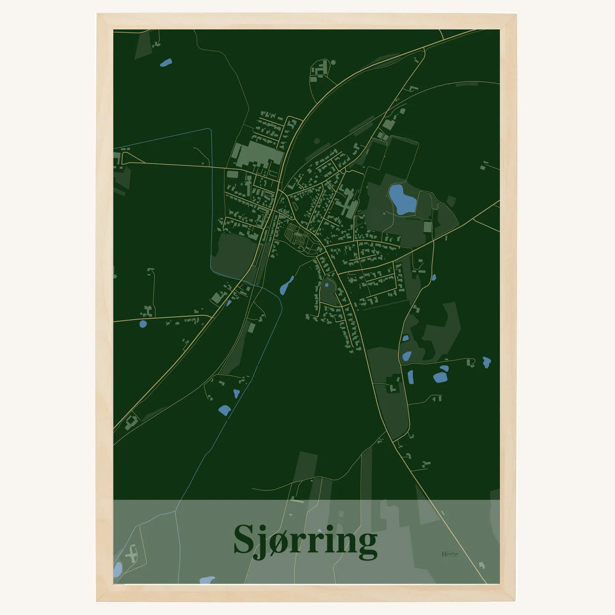 Sjørring plakat – Firkantet 2026 – Mørk grøn
