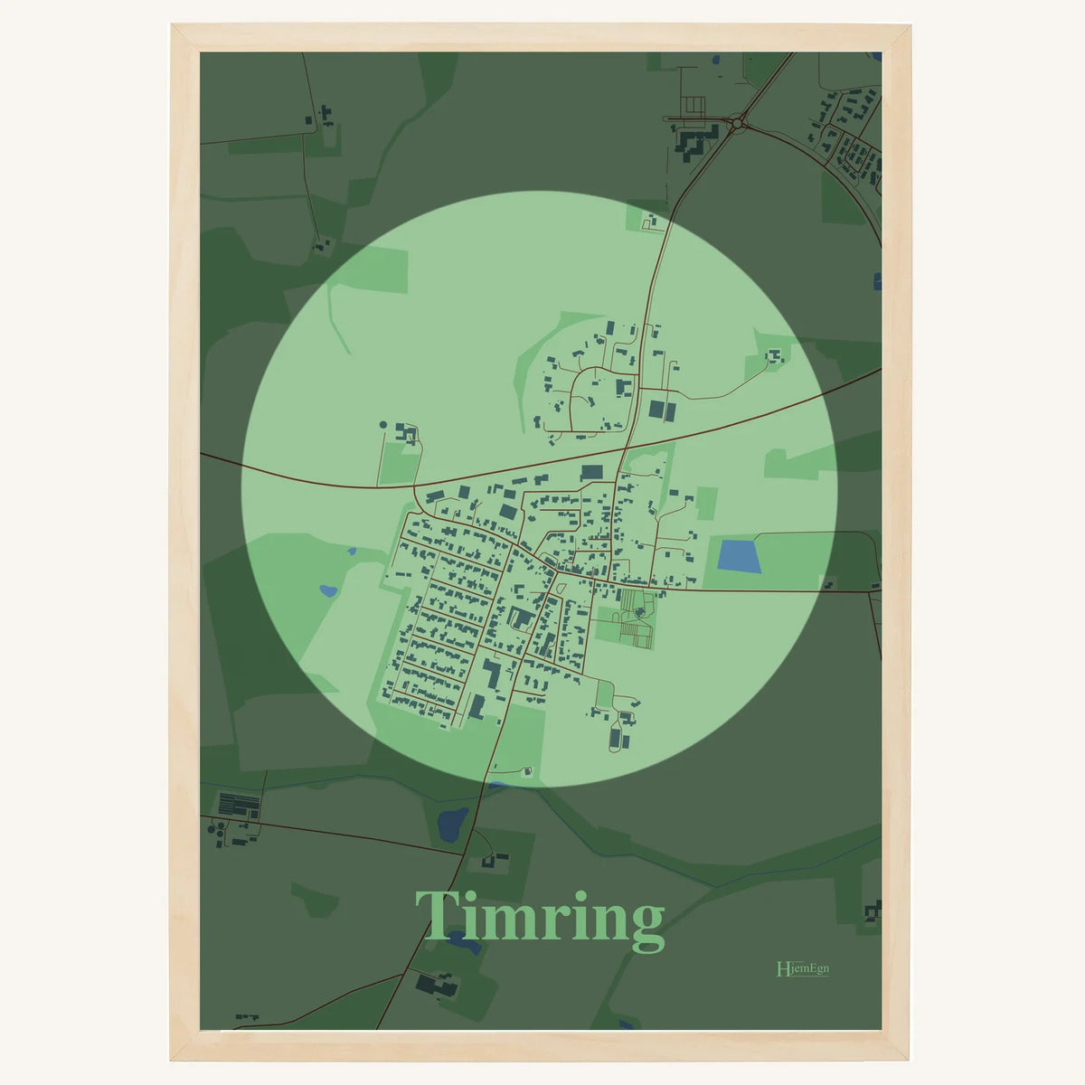 Timring plakat – Centrum 2026 – Lys pastel grøn