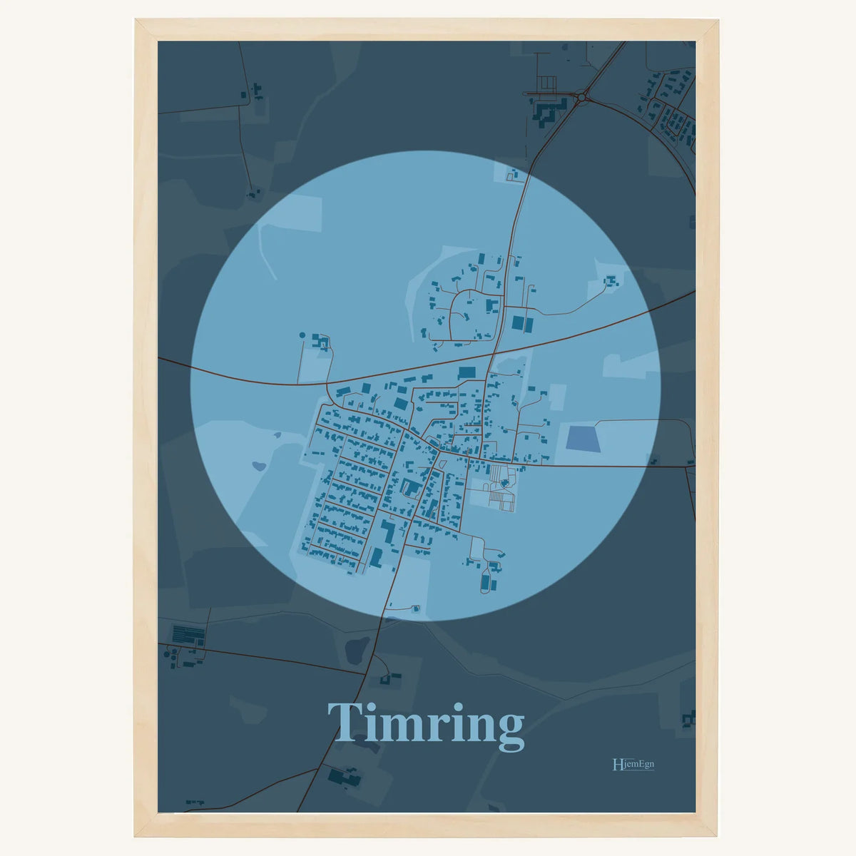 Timring plakat – Centrum 2026 – Lys pastel blå