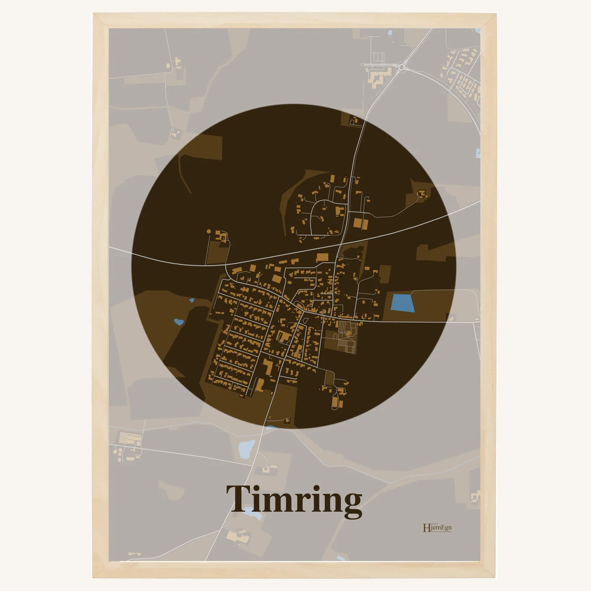 Timring plakat – Centrum 2026 – Mørk brun