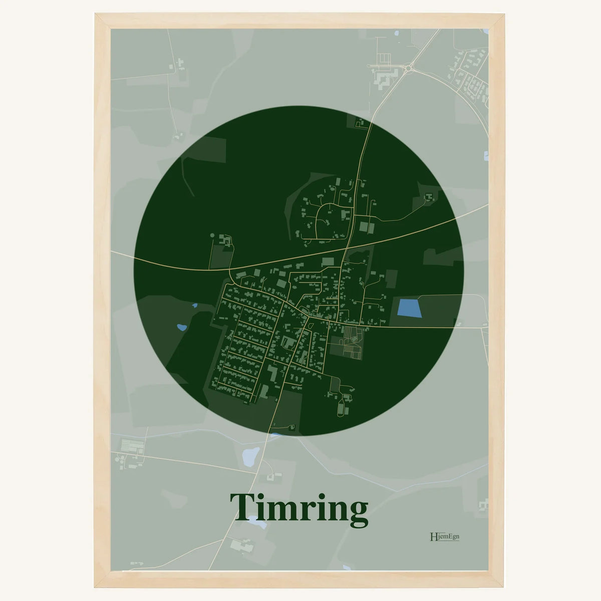 Timring plakat – Centrum 2026 – Mørk grøn