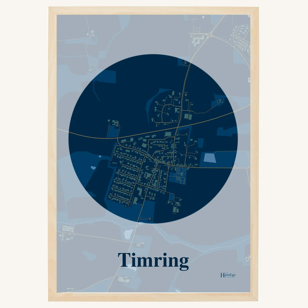 Timring plakat – Centrum 2026 – Mørk blå