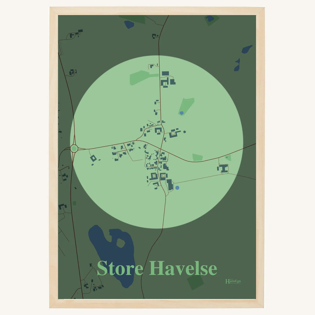 Store Havelse plakat – Centrum 2026 – Lys pastel grøn