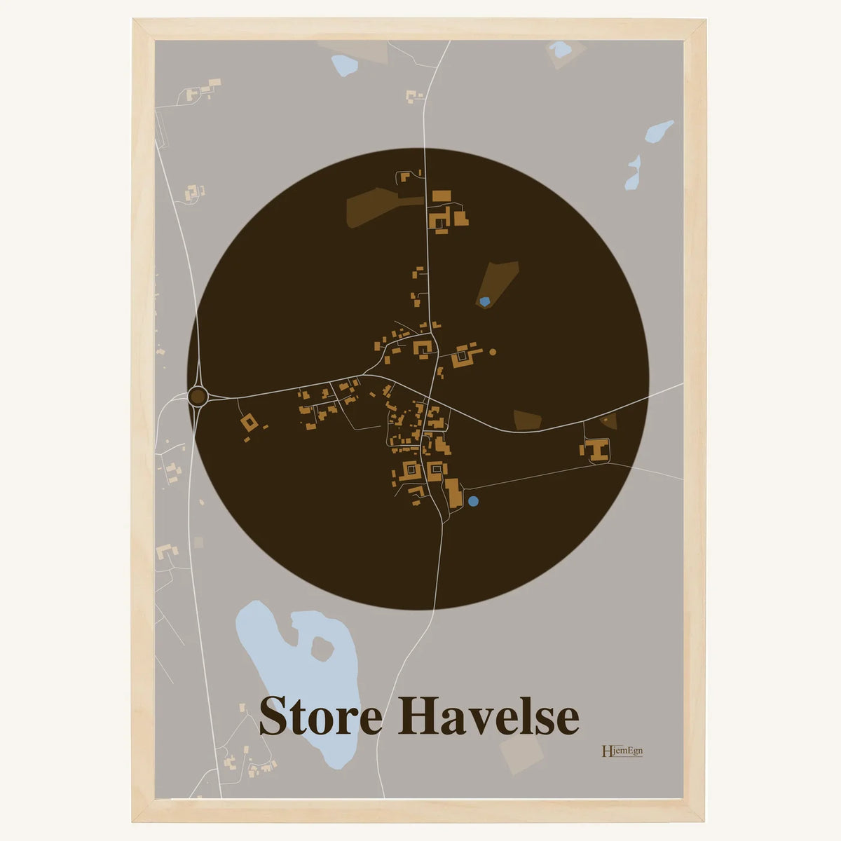 Store Havelse plakat – Centrum 2026 – Mørk brun