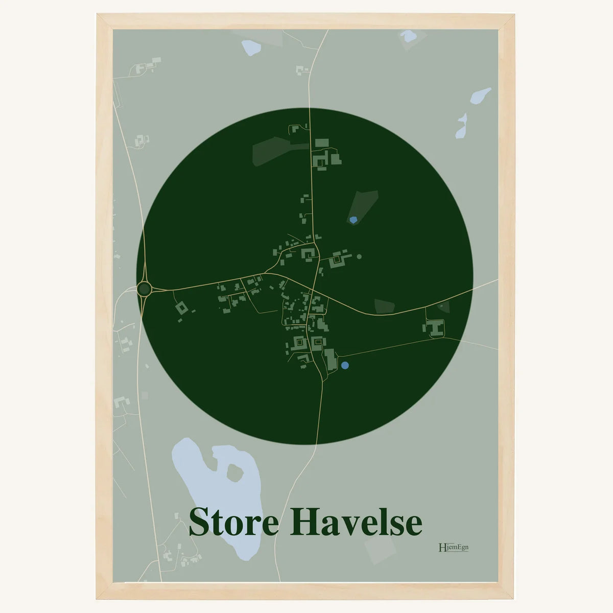 Store Havelse plakat – Centrum 2026 – Mørk grøn