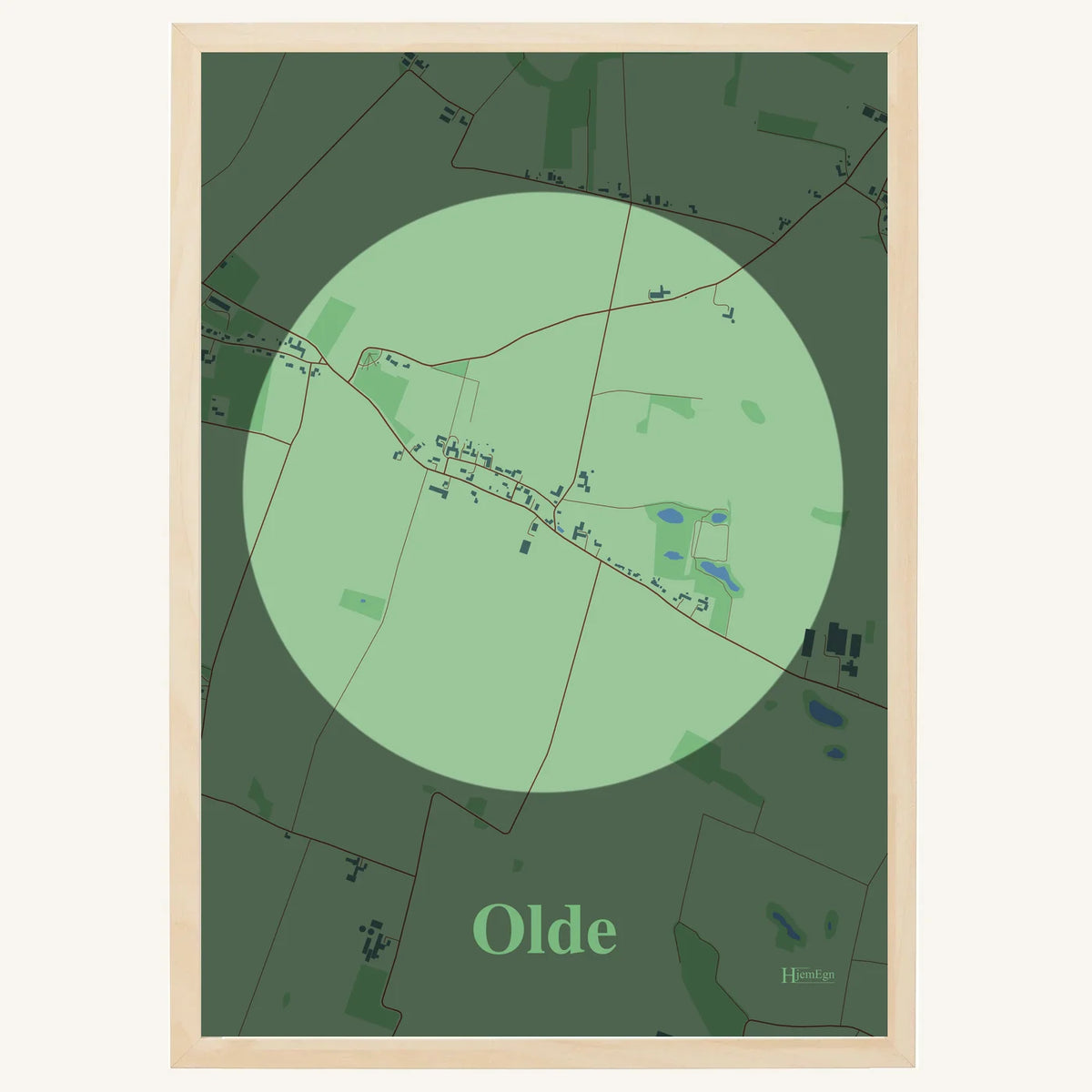 Olde plakat – Centrum 2026 – Lys pastel grøn