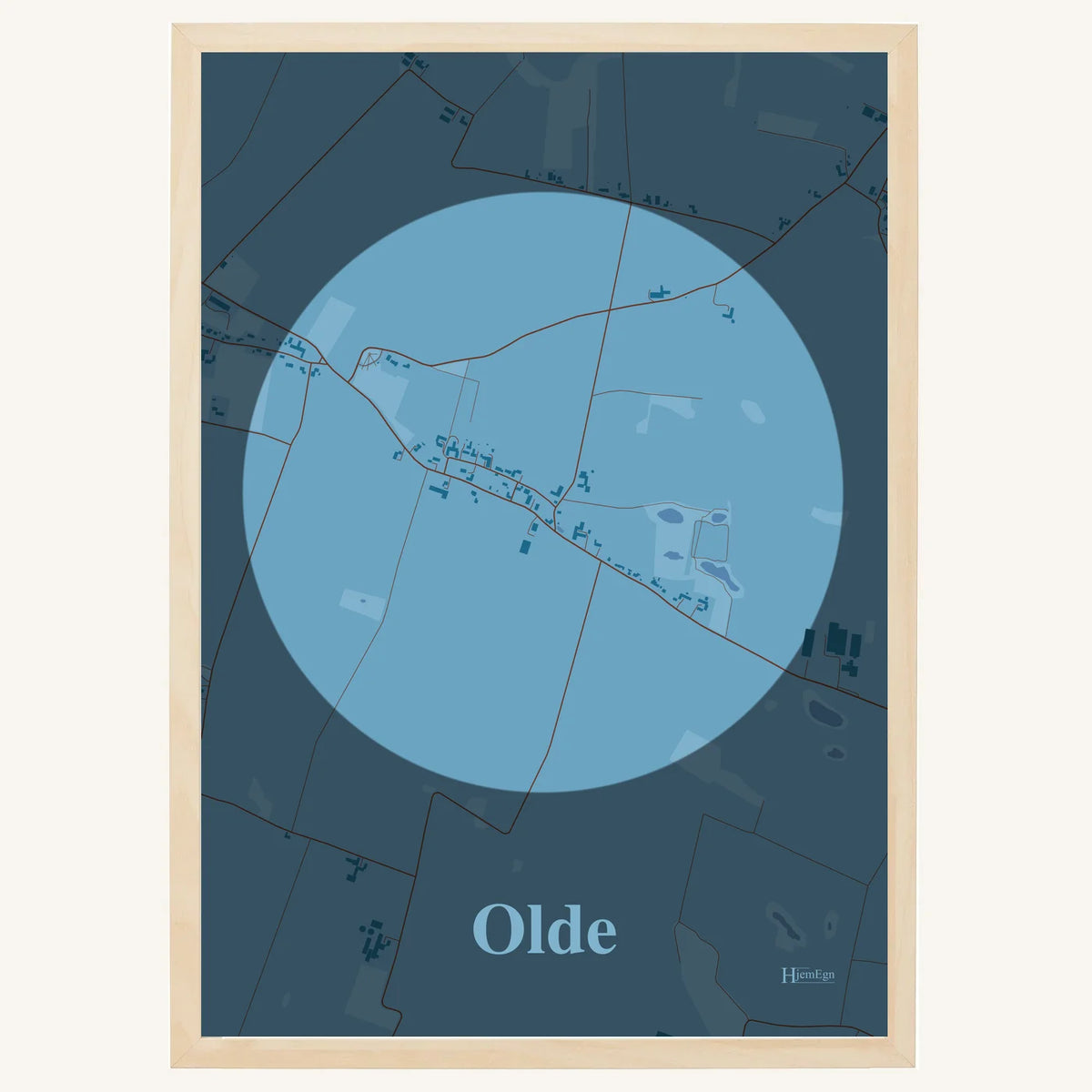 Olde plakat – Centrum 2026 – Lys pastel blå