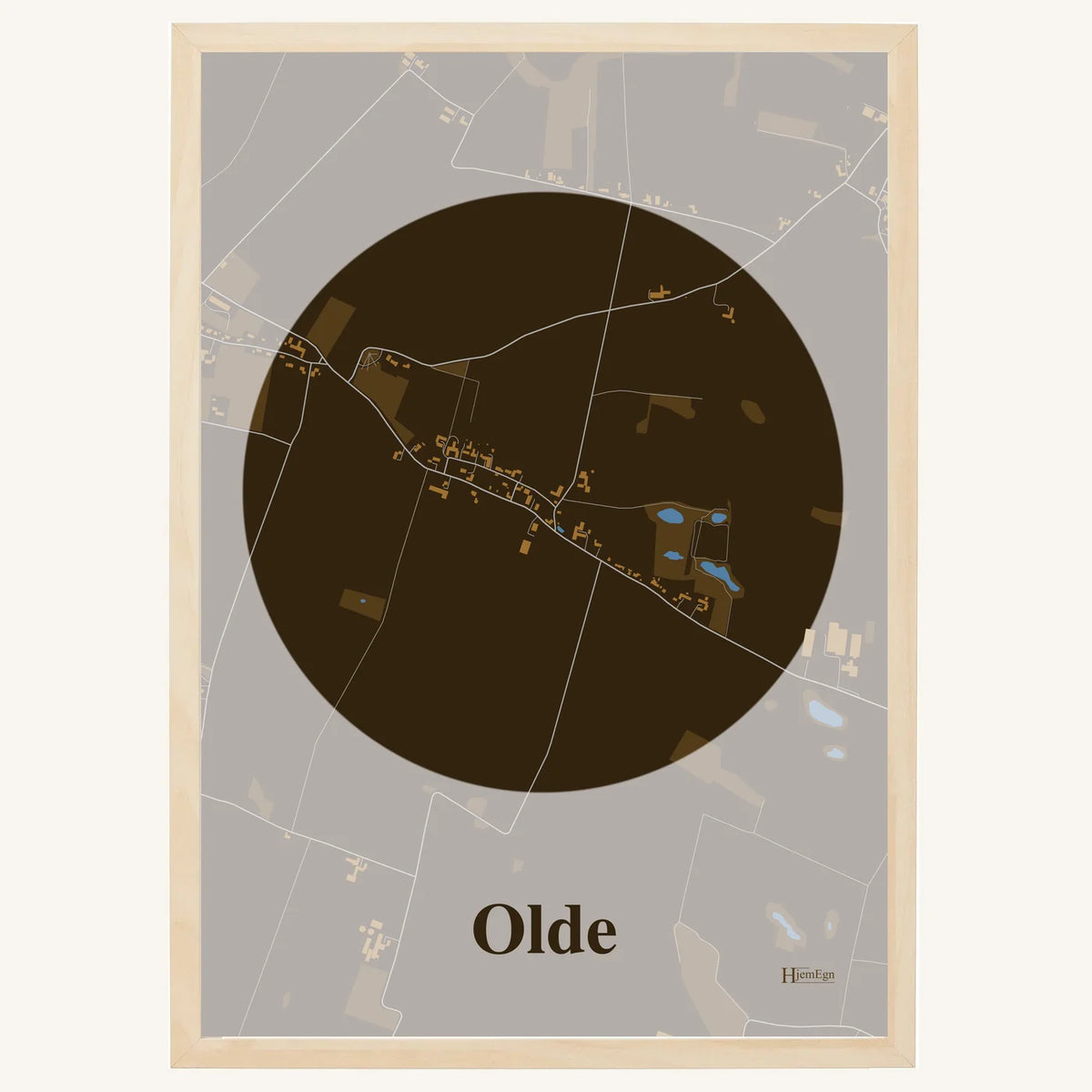 Olde plakat – Centrum 2026 – Mørk brun