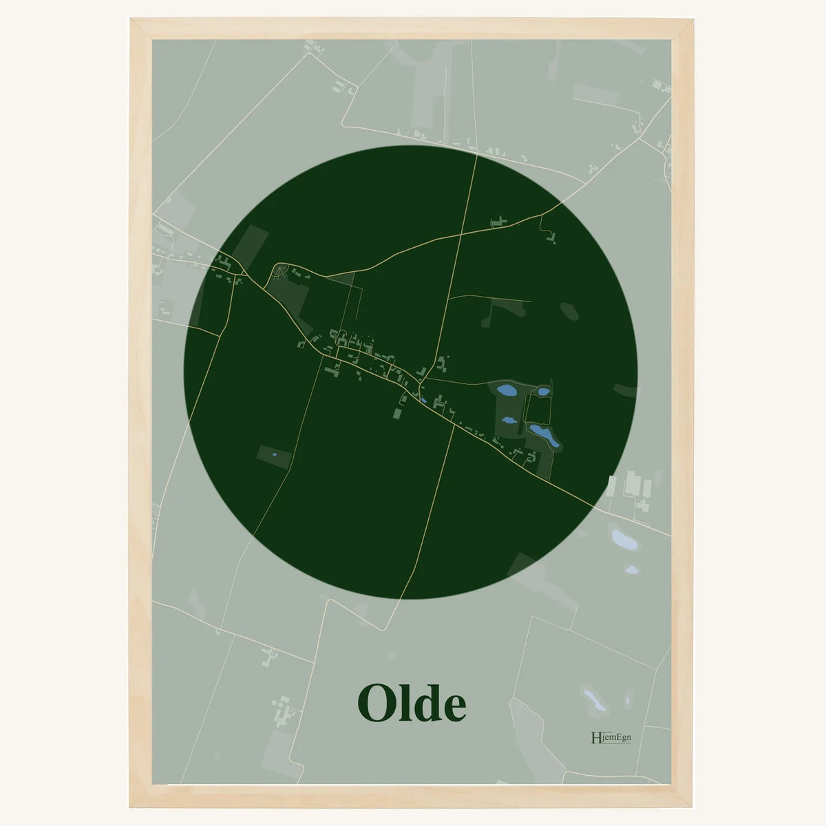 Olde plakat – Centrum 2026 – Mørk grøn